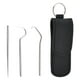 thumbnail image 1 of Juego de bolsa de palillos de dientes portátil, acero inoxidable, con soporte Juego de 4 Yuyangstore Palillos de dientes portátiles, 1 of 8