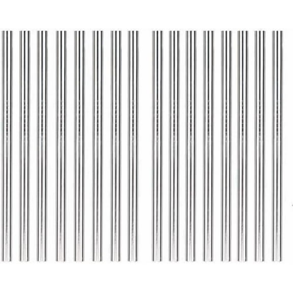SHORT 12.5cm Straight Metal Drinking Straw Stainless Steel Reusable Straws Silver(Stainless Steel), 4