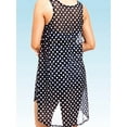 thumbnail image 4 of Coduop Women's Sleeveless Bikini Cover Ups Polka Dot Summer Loose Dress Bathing Suit Beachwear, 4 of 7