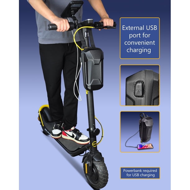 Sac Guidon 3L Pour Scooter Électrique – Rangement Imperméable, Fixation Rapide, Léger