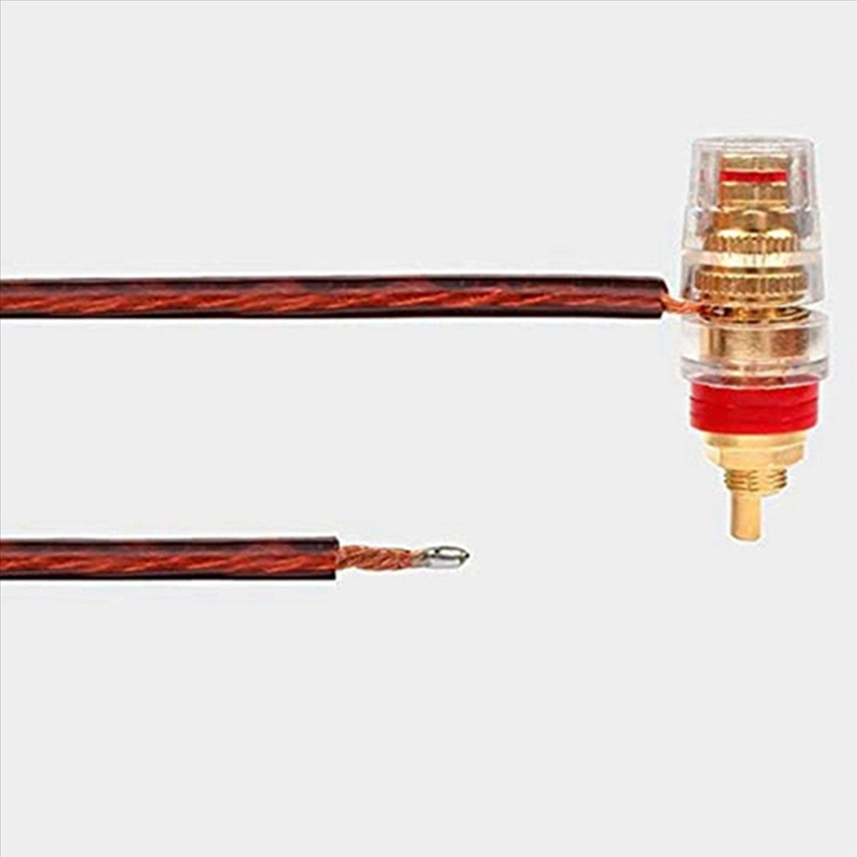 4Pcs Speakon Speaker Cable Bare Wire Open End Cable, Speakon to Speaker Wire Audio Cord Amplifier Connection Cord