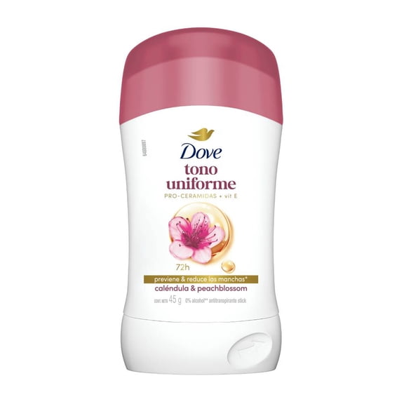 Antitranspirante Dove tono uniforme caléndula y vitamina E en barra para dama 45 g