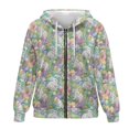 thumbnail image 4 of FOR U DESIGNS Easter Rabbit Zip Up Hoodies for Women Oversized Sweatshirts Loose Fit Hoodie Size L Hooded Long Sleeve Cardigans for Women Lightweight Activewear, 4 of 7