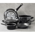thumbnail image 3 of Bateria De Cocina de Aluminio Con Antiadherente 6 Piezas Negro Con Tapa De Vidrio, 3 of 5