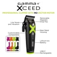 thumbnail image 3 of GAMMA+ XCeed Professional Hair Clipper for Men, Cordless Barber Clippers with Adjustable Blades, USB-C Charging, and Trimmer Guards for Fades and Thick Hair, 3 of 6