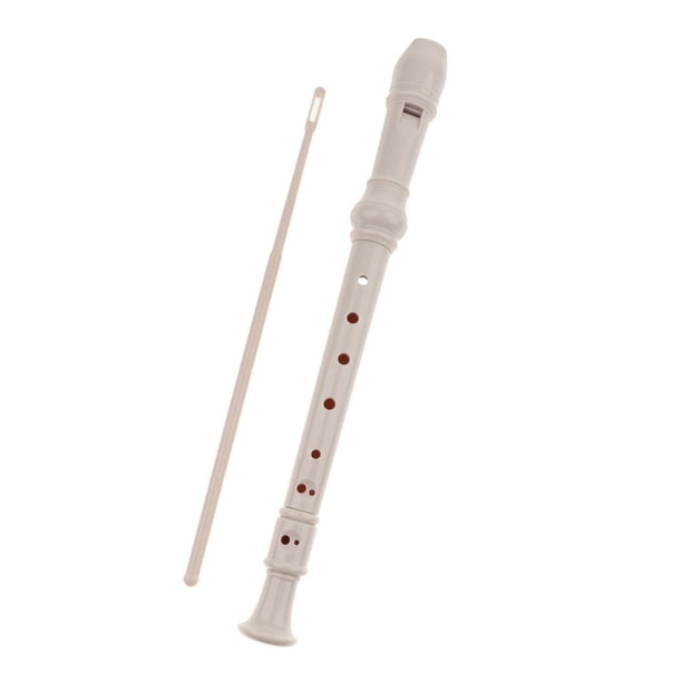 Grabadora soprano de 6 orificios estilo con varilla de limpieza para regalo de estudiantes 8 hoyos Sunnimix Registrador de soprano del estudiante