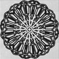 thumbnail image 1 of Ahgly Company Machine Washable Indoor Square Transitional Charcoal Black Area Rugs, 7' Square, 1 of 7