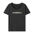 thumbnail image 1 of Camiseta para Mujer Ropa de Mujer Camisa de Cuello Redondo para Playa Mochilero Oficina S, 1 of 7