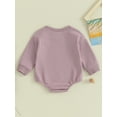 thumbnail image 4 of Bagilaanoe Newborn Baby Boy Oversized Romper Sweatshirt Long Sleeve Bodysuits Letter Embroidery Pullover 3M 6M 12M 18M Infant Casual Tee Tops, 4 of 9