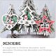 thumbnail image 5 of Inteprter Colgante de Diseño hueco Estrella Árbol de Navidad Adornos colgantes Placa Puerta Letrero Colgador Decoración Hogar Boda Regalos de Kits de decoración para fiestas Estrella Inteprter HA069600-03, 5 of 6