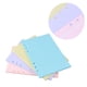 thumbnail image 3 of Carpeta de papel de hojas sueltas de colores, cuaderno con agujeros, etiquetas clasificadas con índice A5, divisores de papel (seis agujeros de Color aleatorio), 4 Uds., 3 of 5