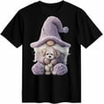 thumbnail image 4 of Cute Gnome Women's T-Shirt, Short Sleeve Tee Shirts Casual Tops Cute Style Crewneck T Shirt for Women, 4 of 8
