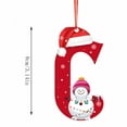 thumbnail image 4 of Personalized Christmas Ornaments Personalized 26 Letter Ornaments for Christmas Tree ，2025 Custom Christmas Ornament Christmas Decoration, Gift for Kids(C), 4 of 6