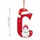 thumbnail image 4 of Adornos navideños, adornos navideños, regalos navideños, árbol de Navidad acrílico 2D, colgante de 26 letras, regalo decorativo, colgantes para fiestas navideñas familiares, objetos colgantes, 4 of 6