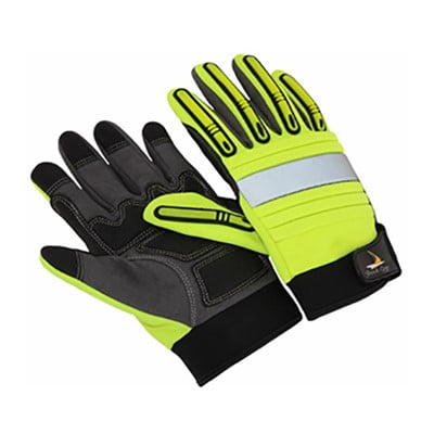 

Seattle Glove Inc. Shock Grip Impact Gloves Hi-Vis Lime X-Large (2 Pairs)