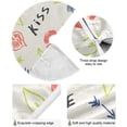 thumbnail image 2 of FMSHPON Hand Drawn Valentine's Day Hearts Xmas Christmas Tree Skirt Stand Mat for Holiday Party Decoration Indoor Outdoor 48 inches, 2 of 6