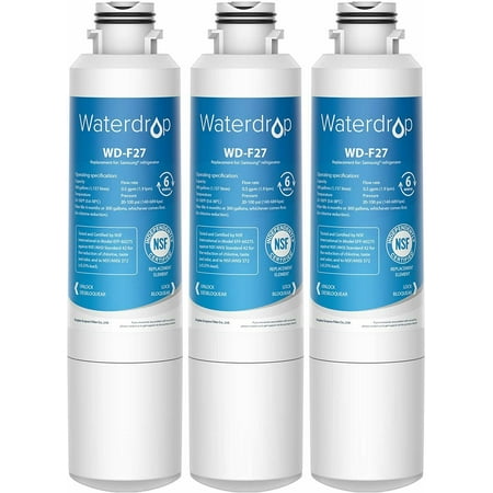 Refrigerator Water filter DA29-00020B Replacement for Samsung DA29-00020B, HAF-CIN/EXP HAF-CIN, DA29-00020B-1, RF28HMEDBSR, RF263BEAESR, RS25J500DSR, RF263TEAESG, HDX FMS-2 by Waterdrop