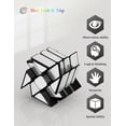 thumbnail image 4 of Speed Cube Set of 2 Gold Mirror S Cube, Silver Windmirror Cube, Irregular Speedcubing 3x3x3 Twisty Box Puzzle, 4 of 5