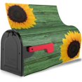 thumbnail image 6 of Sunflower Summer Mailbox Covers Magnetic - Green Mailbox Cover Wraps Post Box Cover Standard Size 21" X 18" for Garden Yard Decor, Floral Covers, Farm Sunflower Decor, 6 of 6