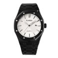 thumbnail image 1 of Reloj deportivo de cuarzo resistente al agua con calendario de acero inoxidable informal y luminoso para hombre, 1 of 6