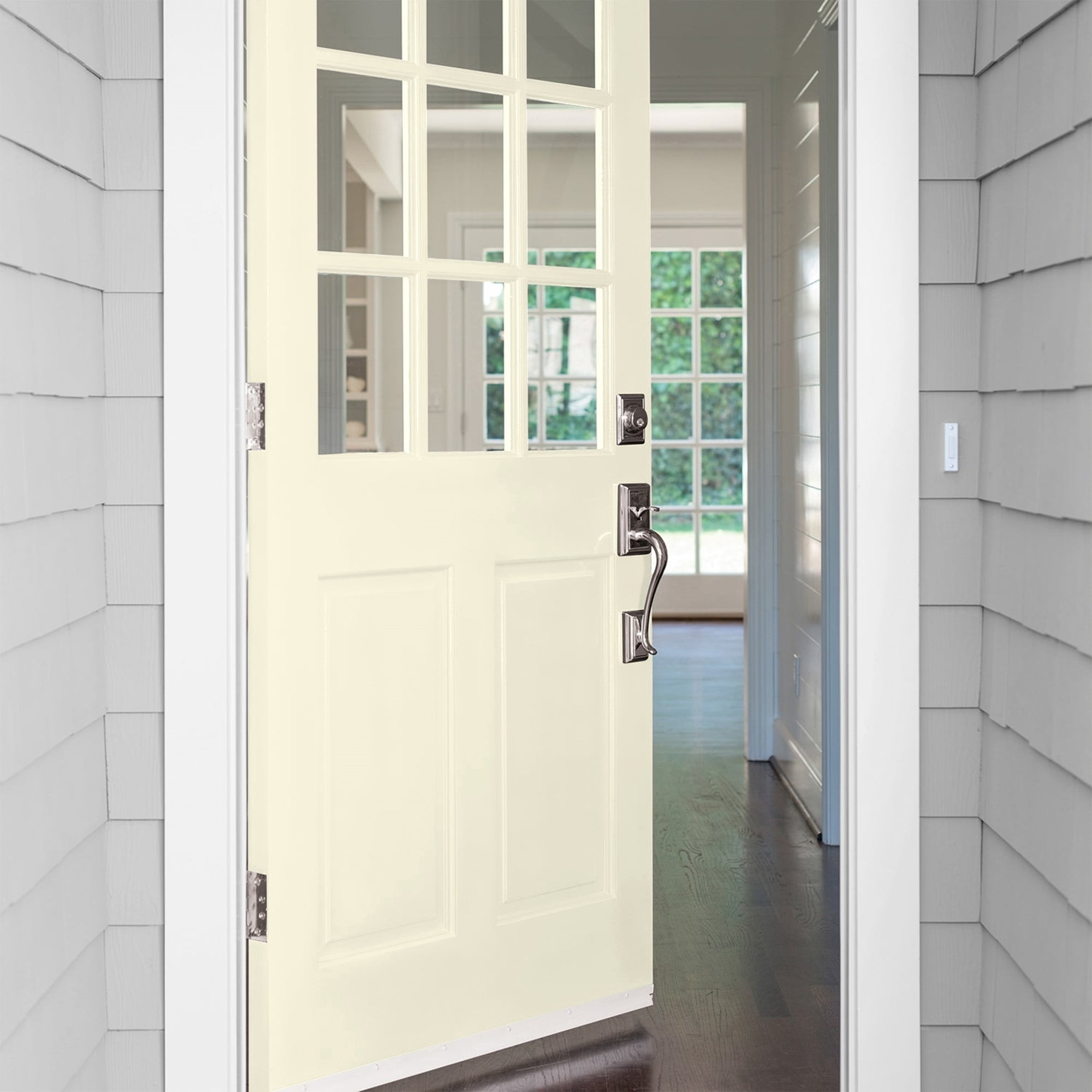 Glidden HEP Lotus Flower / Yellow Satin Exterior Paint with Primer, 1 Quart