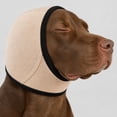 thumbnail image 2 of BingTong Dog Noise Cancelling Ear Wrap, Dog No Shake Ear Muffs Noise Protection Firework Thunder Vacuum, Comfortable Quiet Dogs Calming Hoodie, For Grooming Bathing & Swimming Beige, 2 of 5