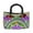 Gold, Purple Multi, variant on Chic & Beautifully Embroidered Red & Green Flower Garden Handbag