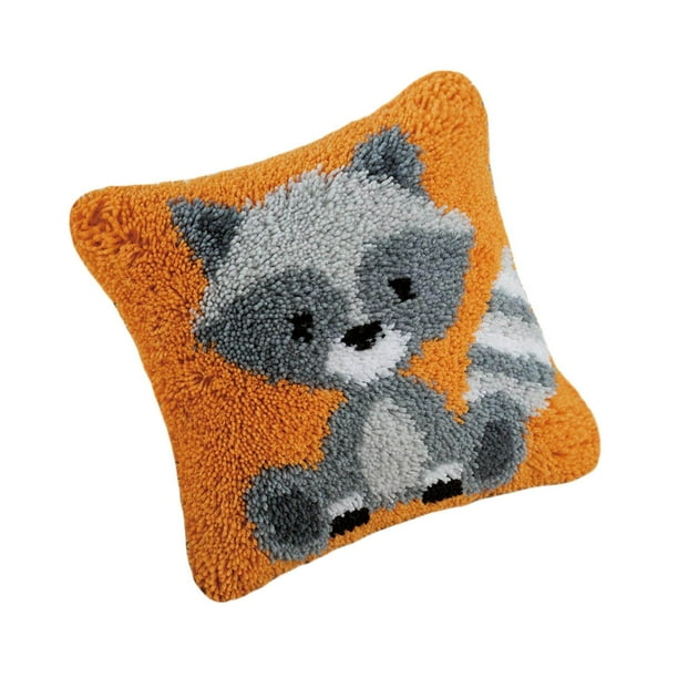 thinsony DIY Latch Hook Set Throw Pillow Covers Craft for Embroidery