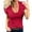 Wine, variant on WTXUE T-Shirts Short Sleeve, Deep V-Neck Shirts for Women's Deep V Neck T Shirt Cotton Solid | Casual for Women Watermelon Red XL