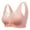 Pink, variant on Bigersell Lace Wireless Bra Women Mesh Front Full-Coverage Wirefree Bra Comfort Bra for Everyday Wear Comfort Lightly Lined Padded Push-up Bras no Underwire V-Neck Bra Black L