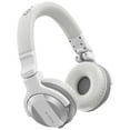 thumbnail image 2 of Pioneer DJ HDJ-CUE1BT White Wireless Bluetooth Headphones with Yellow Ear Pad Accessories Package, 2 of 9