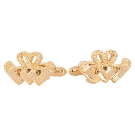 Cuff Daddy Goldplated Claddagh Cuff Links