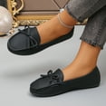 thumbnail image 4 of Tao Tao Loafers for Women Casual Flat Shoes Slip On Penny Loafers Comfortable Breathable Boat Shoes for Work Driving Walking Black 40, 4 of 8