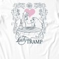 thumbnail image 3 of Disney Lady And The Tramp Women's Love Spaghetti Night T-Shirt (Bright White, S-XXL), 3 of 4