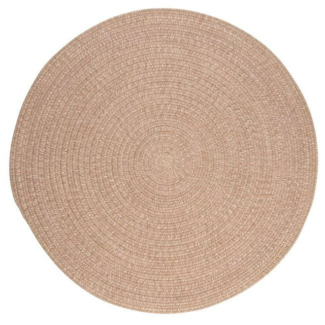 Colonial Mills TE99R084X084 7 ft. Tremont Braided Round Rug, Oatmeal