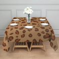 thumbnail image 3 of Leopard Print Square Tablecloth 52x52in(132x132cm) – Waterproof Polyester Printed Table Cover, Wrinkle Resistant & Washable for Kitchen Dining Picnic Party Decor, 3 of 6