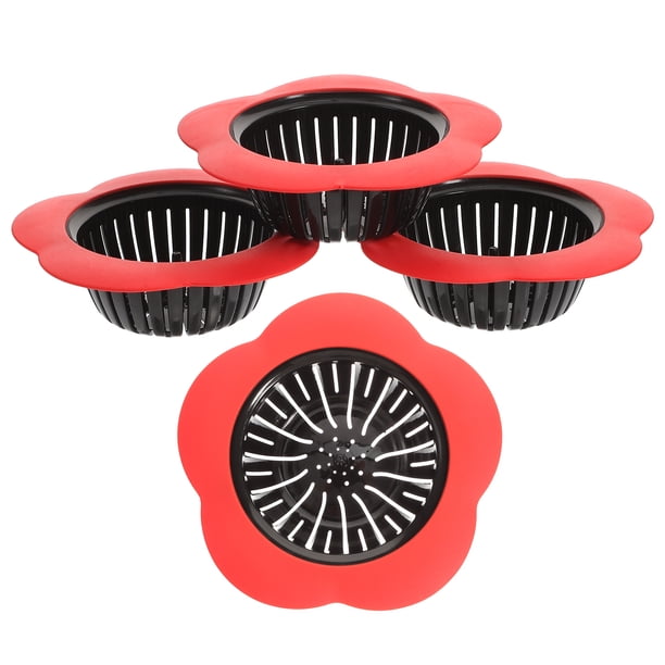 4 piezas Filtro de desagüe para fregadero de cocina Filtro de desagüe para fregadero doméstico Filtro de fregadero Colador