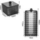 thumbnail image 3 of Varilla 2 Piezas Dispensador de algodón Desmaquillador Almacenamiento Almohadillas de algodón Caja de almacenamiento Dispensador de algodón con tapa Almohadillas de algodón Organizador Caja de plásti TUNC Sencillez, 3 of 5