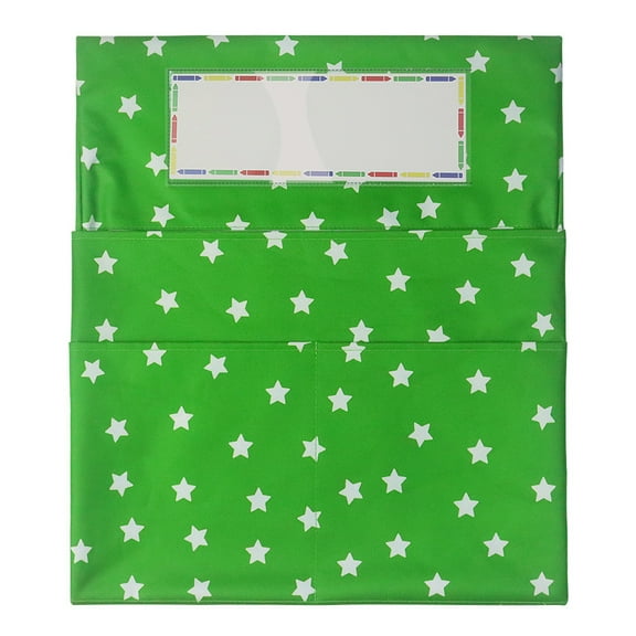 Yoetaun Chair Pocket with Multiple Pockets Chairback for School Classroom Chair Seat Back Green