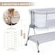 thumbnail image 5 of ANGELBLISS Cuna para bebé junto a la cama, cuna portátil fácil de plegar para bebé con ruedas, altura ajustable, colchón incluido (Beige), 5 of 5