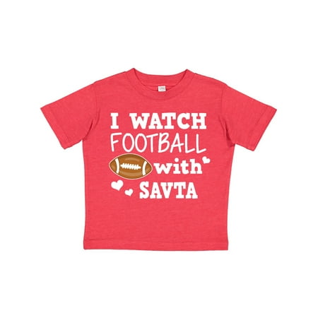

Inktastic I Watch Football with My Savta Gift Toddler Boy Girl T-Shirt