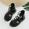 thumbnail image 3 of Dyfzdhu Girls Sandals Kids Girls Butterfly Princess Beach Shoes Soft-Soled Non-Slip Sandals, 3 of 6