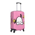 thumbnail image 3 of Cute Anime Cartoon Pochacco Travel Suitcase Protective Cover Trunk Case Washable Elastic Luggage Cover Fits X-Large Suitcase Protector Baggage With Concealed Zipper Gifts, 3 of 5
