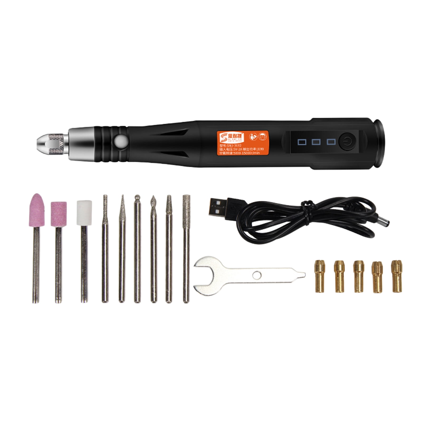 GUOOL Multi-Functional Micro Engraver Pen with Scriber Engraving Tool Kit Etcher Handheld Corded DIY for Metal Plastic Etching wood material glass