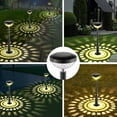 thumbnail image 3 of Luces solares brillantes para caminos, paquete de 4 luces solares que cambian de color, luces solares para caminos al aire libre IP67, impermeables, luces LED de jardín alimentadas por energía solar, 3 of 5