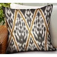 thumbnail image 2 of Plutus Brands PBRAO126-2424-DP 24 x 24 in. Isabis Plush Brown ikat Luxury Outdoor & Indoor Throw Pillow, 2 of 2