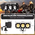 thumbnail image 4 of Par Faros Auxiliares Lupa Led Focos Luz 240w Para Coche Moto, 4 of 8