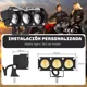 thumbnail image 4 of Par Faros Auxiliares Lupa Led Focos Luz 240w Para Coche Moto, 4 of 8