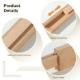 thumbnail image 4 of 13.8 Inches Wooden Center Mount Drawer Slides, 6 PCS Classic Traditional Wood Center Guide Tracks, Bottom Mount with Slide Glides, Replacement Part for Drawers, 4 of 6