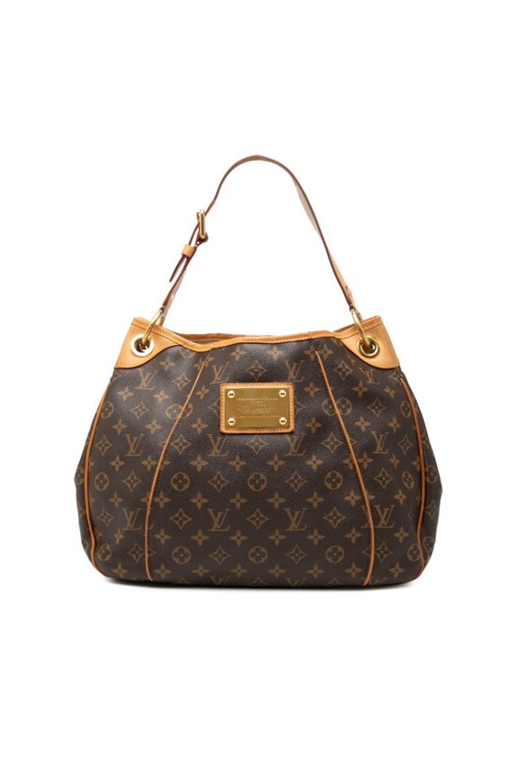 Pre-Owned Louis Vuitton Monogram Galliera PM One-Shoulder Bag Handbag M56382 Brown Leather...
